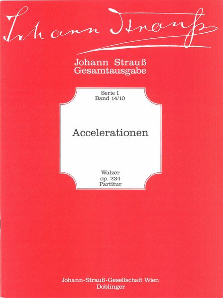 Accelerationen Walzer Op.234 / (Rudolf H.Fuehrer).