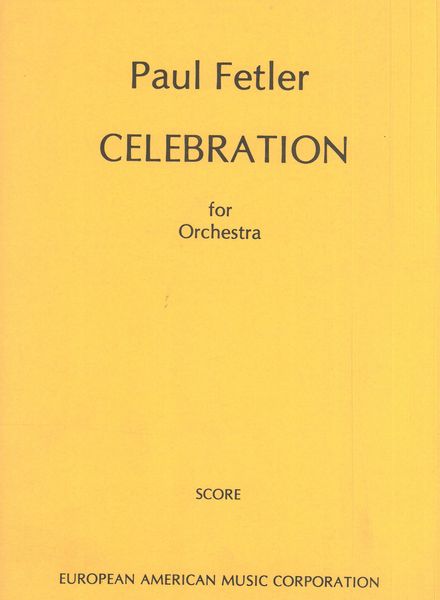 Celebration : For Orchestra.