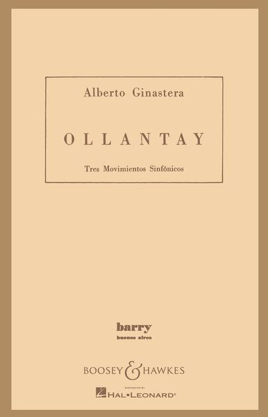 Ollantay, Op. 17 : For Orchestra.
