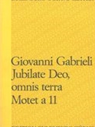 Jubilate Deo, Omnis Terra : Motet A 11 / Hrsg. von Frederick Hudson.