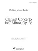 Clarinet Concerto In C Minor, Op. 36 / edited by Martin Harlow.