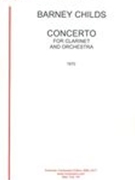 Concerto : For Clarinet and Orchestra (1970).