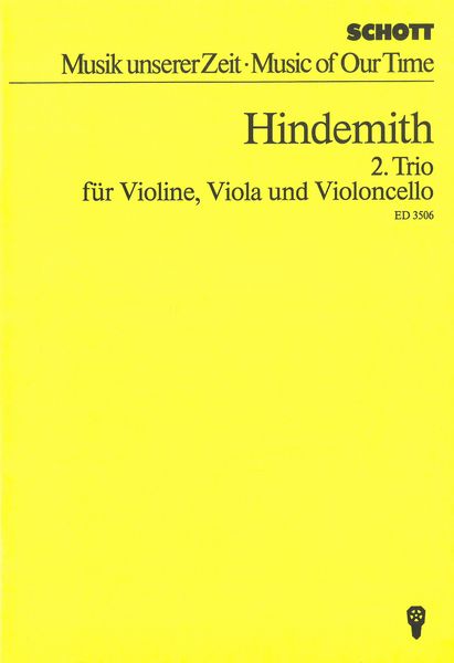 2. Trio : Für Violine, Viola und Violoncello.