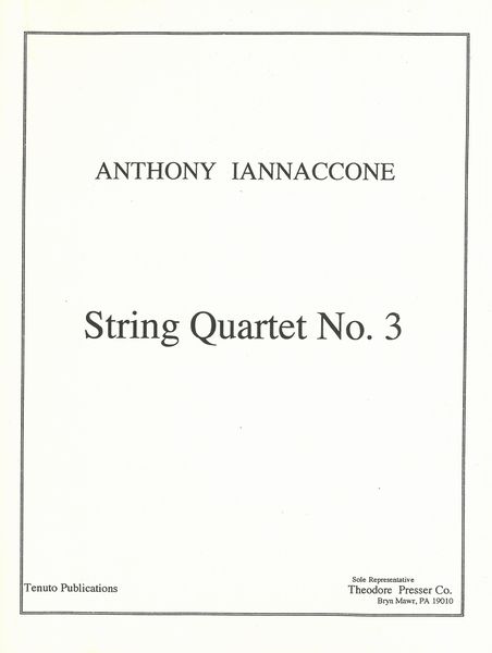 String Quartet No. 3.