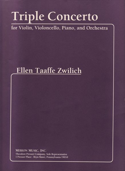 Triple Concerto : For Violin, Violoncello, Piano & Orchestra (1995).