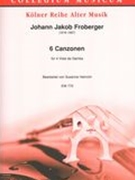 6 Canzonen : Für 4 Viole Da Gamba / arranged by Susanne Heinrich.