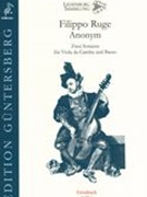 Zwei Sonaten : Für Viola Da Gamba und Basso / Ed. Thomas Fritzsch and Günter von Zadow.