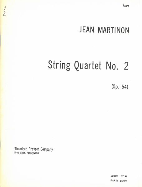 String Quartet No. 2, Op. 54.