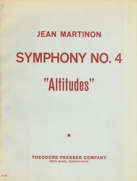 Symphony No. 4 (Altitudes).
