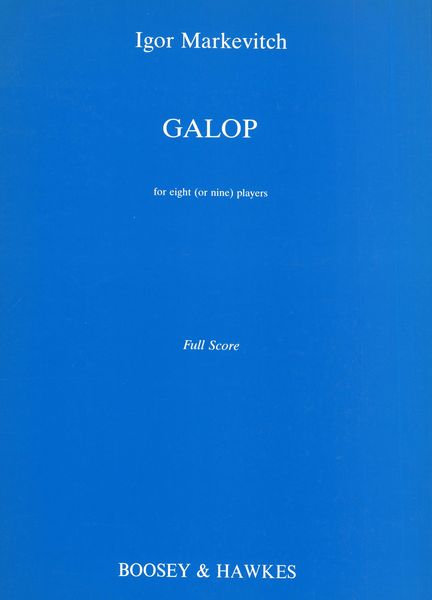 Galop : For Eight (Or Nine) Players.