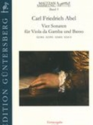 Vier Sonaten : Für Viola Da Gamba und Basso (A2:58a, A2:59a, A2:60a, A2:61a) / Ed. Sonia Wronkowska.