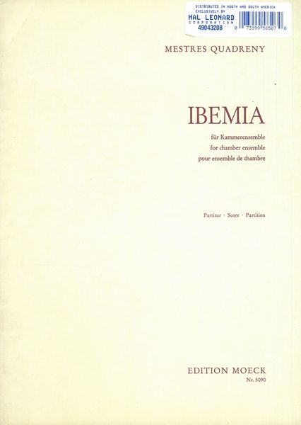 Ibemia : For Chamber Ensemble.