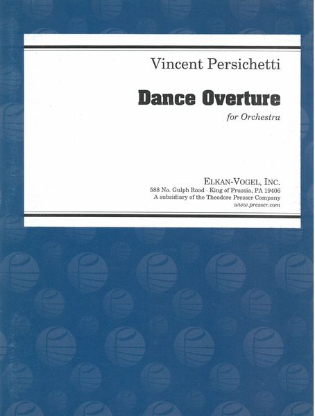 Dance Overture : For Orchestra.