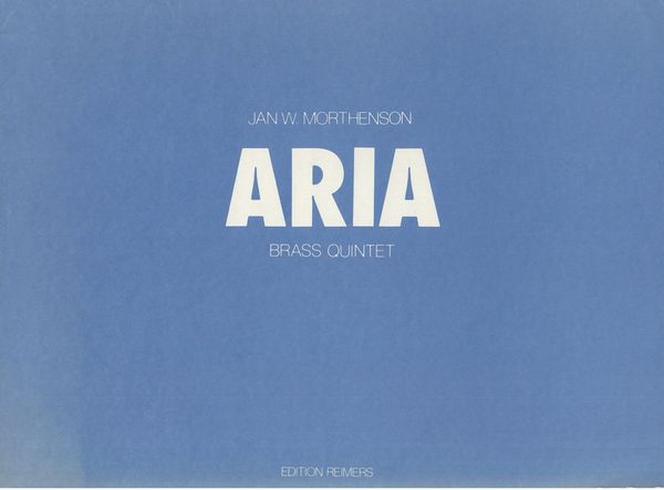 Aria : For Brass Quintet.