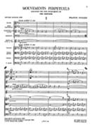 Mouvements Perpetuels : arranged For Nine Instruments by The Composer.