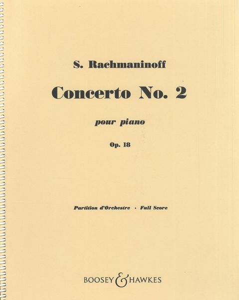 Concerto No. 2, Op. 18 : For Piano and Orchestra.