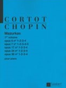 Mazurkas, Vol. 1 : For Piano / edited Alfred Cortot.