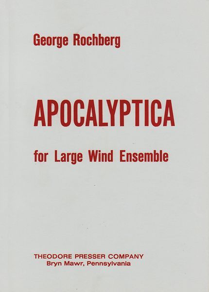 Apocalyptica : For Large Wind Ensemble.