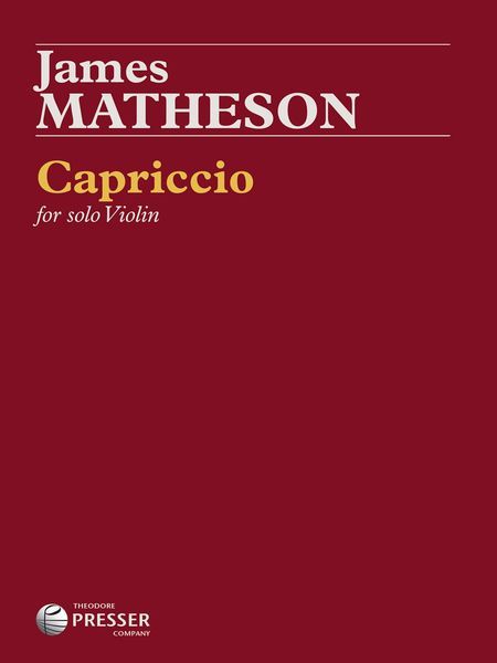 Capriccio : For Solo Violin (2015).
