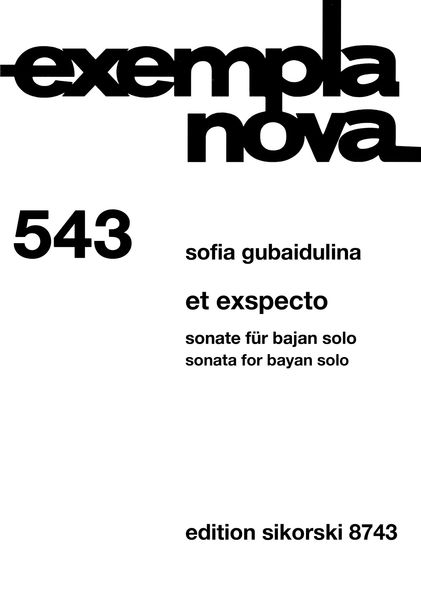 Et Exspecto : Sonata For Bayan Solo (1986).