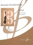 Madrigal : Pour Alto Et Piano.