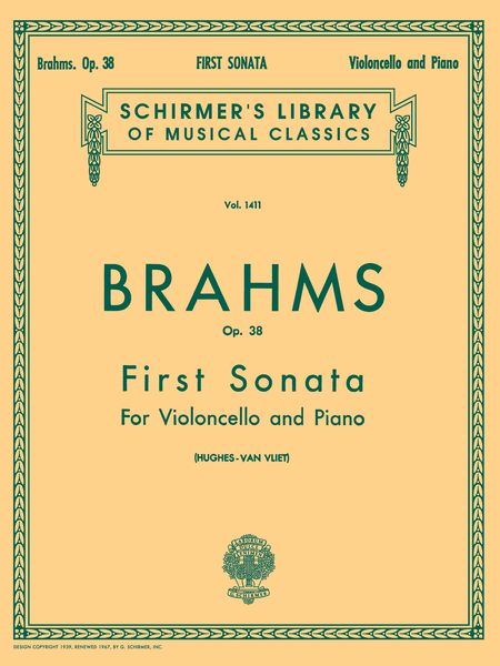 Sonata No. 1 In E Minor, Op. 38.