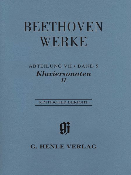 Klaviersonaten II : Kritischer Bericht / edited by Frank Buchstein and Hans Schmidt.