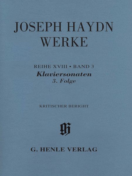 Klaviersonaten, 3. Folge : Kritischer Bericht / edited by Silke Schloen.