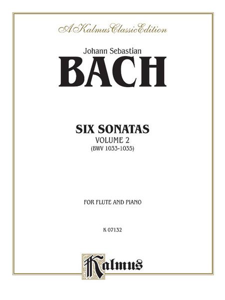 Six Sonatas : For Flute and Piano - Vol. 2.
