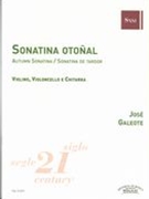 Sonatina Otoñal : Per Violino, Violoncello Y Chitarra.