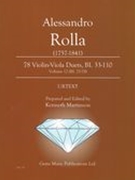78 Violin-Viola Duets, Bi. 33-110 : Vol. 12 (Bi. 75-78) / edited by Kenneth Martinson.