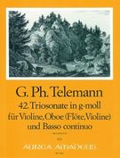 Sonata A Tre In G Minor, TWV 42 : For Violin, Oboe (Or Flute, Or Violin) and Basso Continuo.