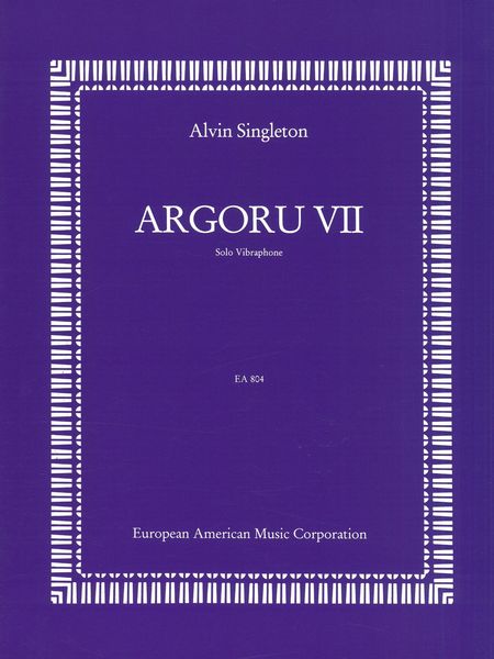 Argoru VII : For Solo Vibraphone.