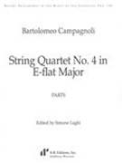 String Quartet No. 4 In E Flat Major / edited by Simone Laghi.