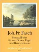 Sonate In B-Dur : Für Zwei Oboen, Fagott und Basso Continuo / edited by Wolfgang Kostujak.