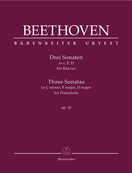 Drei Sonaten, Op. 10 : Für Klavier / edited by Jonathan Del Mar.