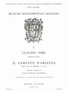 Lament d'Arianna : Quarto Libro Dei Madrigali A 5 Voci.