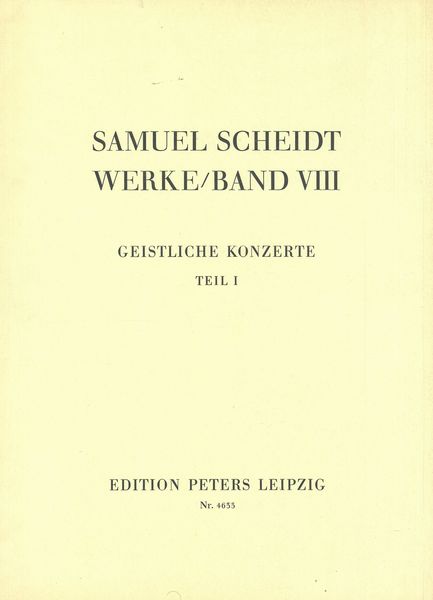 Geistliche Konzerte, Teil 1.