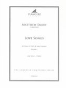 Love Songs - Settings To Texts by Sara Teasdale, Vol. 1 : For Low Voice and Piano.