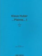 Plainte…I : Für Altflöte (1990).