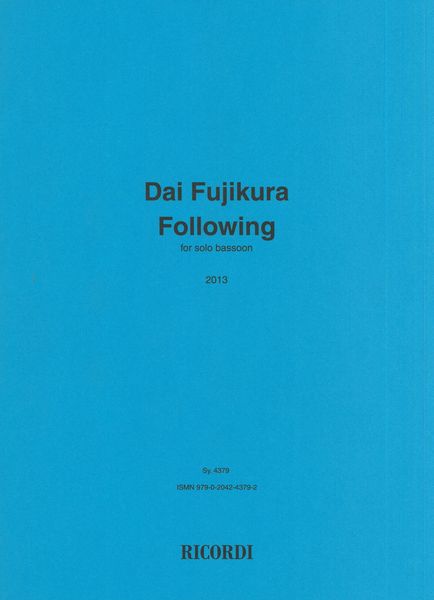 Following : For Solo Bassoon (2013).
