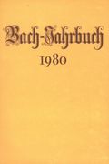 Bach-Jahrbuch 1980.