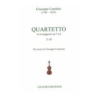 Quartetto In la Maggiore, Op. 7 N. 6, T 30 / edited by Giuseppe Fochesato.