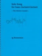 Solo Song For Bass Clarinet/Clarinet : The Motion Caused (2016).