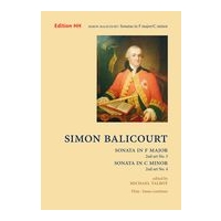 Sonata In F Major ; Sonata In C Minor : For Flute and Basso Continuo / edited by Michael Talbot.