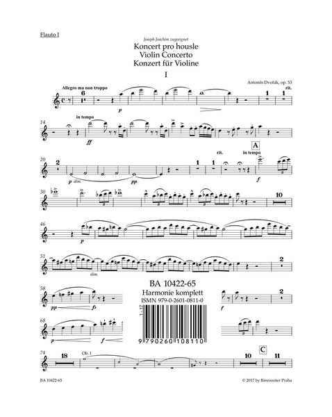 Concerto In A Minor, Op. 53 : For Violin and Orchestra / edited by Iacopo Cividini.