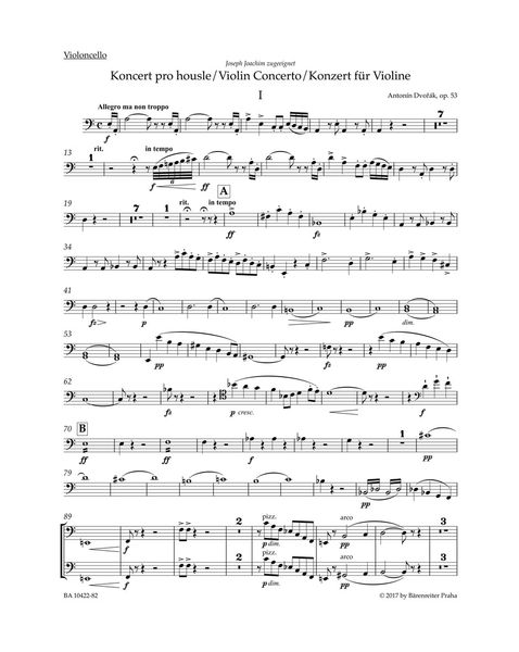 Concerto In A Minor, Op. 53 : For Violin and Orchestra / edited by Iacopo Cividini.