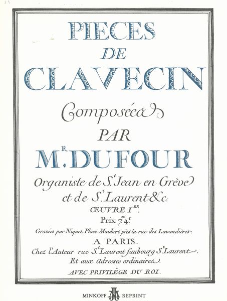 Pièces De Clavecin.