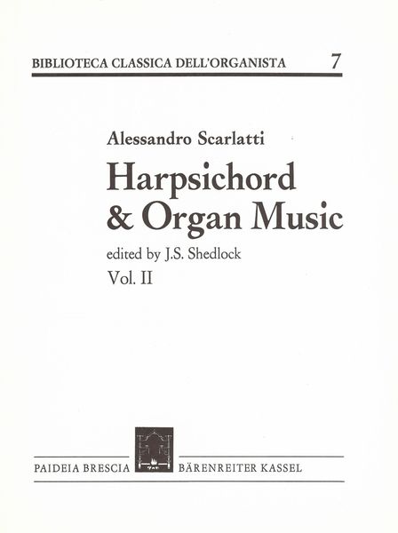 Harpsichord & Organ Music, Vol. II / Ed. by J. S. Shedlock.