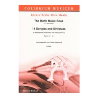 Ruffo Music Book - 11 Sonatas and Sinfonias, Band 1 (I-V) : Für Bassgambe und Basso Continuo.